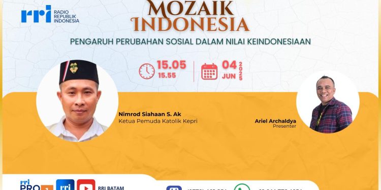 Nimrod Siahaan Bahas Nilai Keindonesiaan dalam Dialog Radio RRI Batam