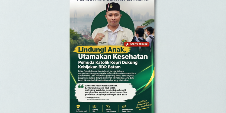 Lindungi Anak, Utamakan Kesehatan: Pemuda Katolik Kepri Dukung Kebijakan BDR Batam